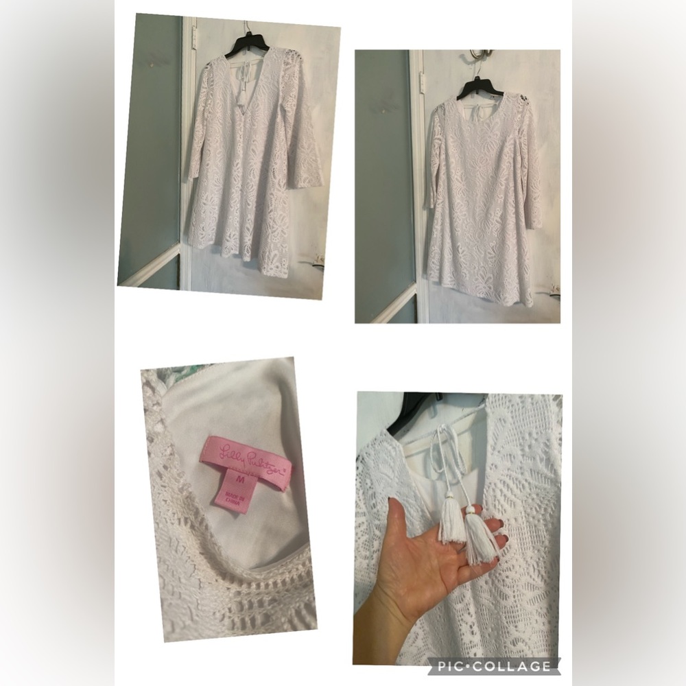 EUC Lily Pulitzer Resort White Dress size M
